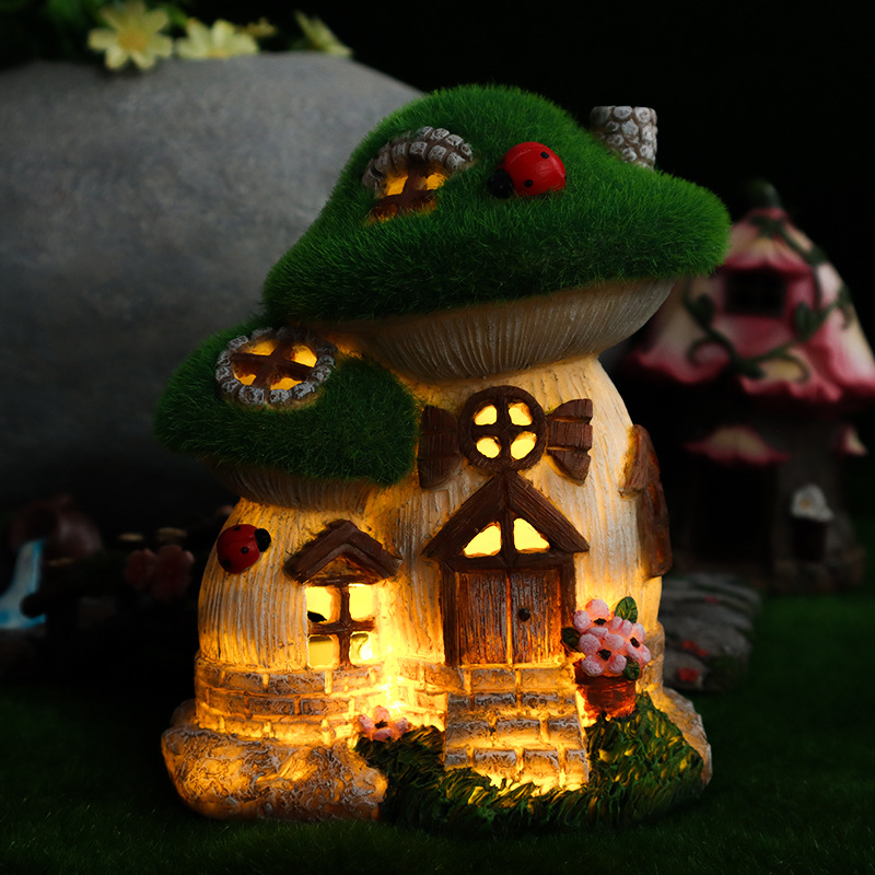 Outdoor Lighting Architectural - حديقة ضوء الليل الشمسية الفطر منزل