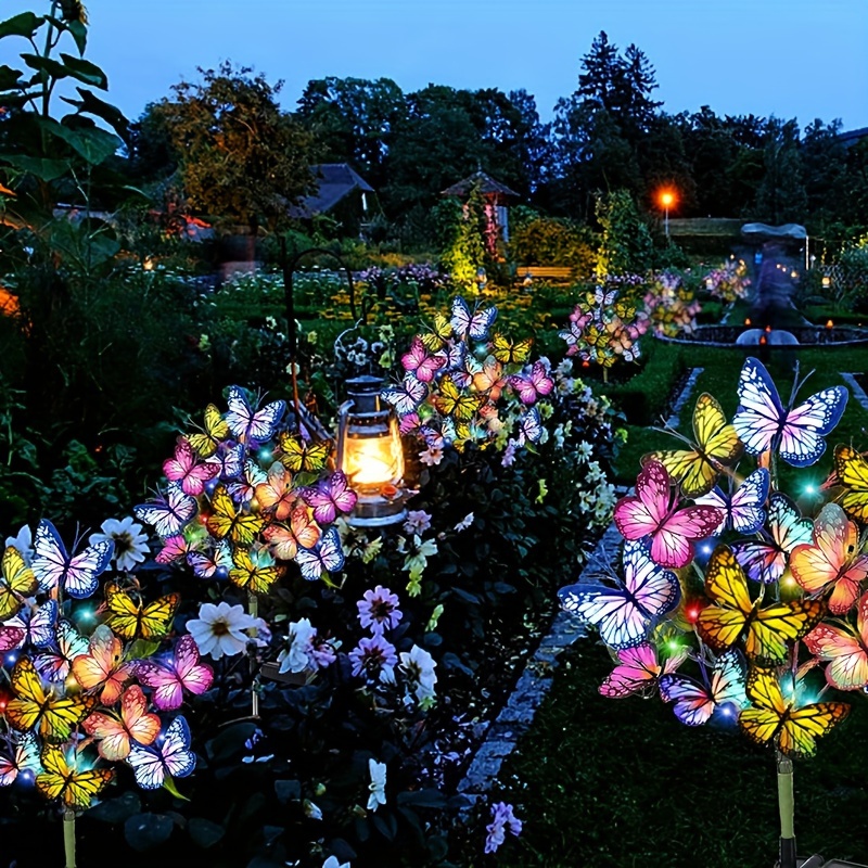 Outdoor Lighting For Christmas - أضواء حديقة الفراشة LED بالطاقة الشمسية