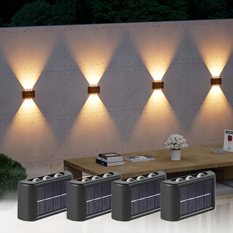 Outdoor Lighting B&Q - مصباح جداري شمسي LED خارجي مقاوم