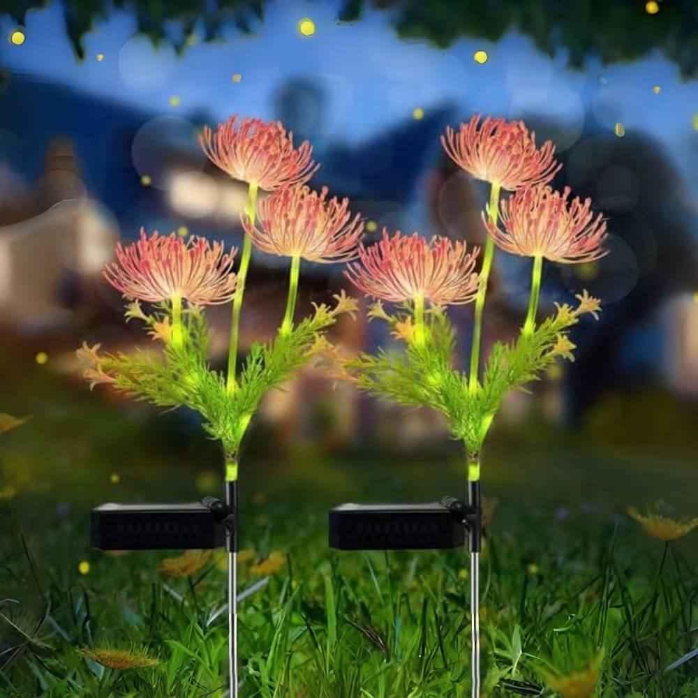 Outdoor Lighting For Backyard - أضواء زهور شمسية للزينة، إضاءة حديقة