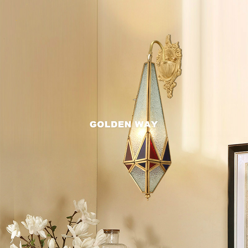 Outdoor Lighting Bronze - الأوروبي النحاس الجدار مصباح في الهواء