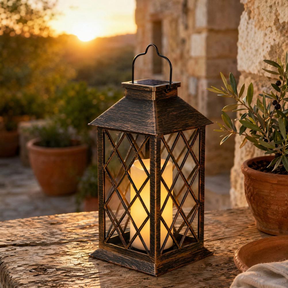 Solar Lantern Hanging - فانوس شمسي بتصميم عتيق، فانوس شمسي