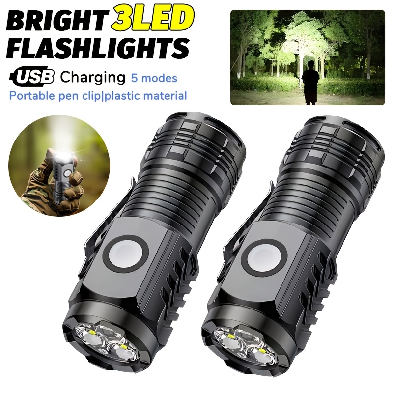 Outdoor Lighting B&Q - مصباح يدوي LED محمول صغير وقوي،