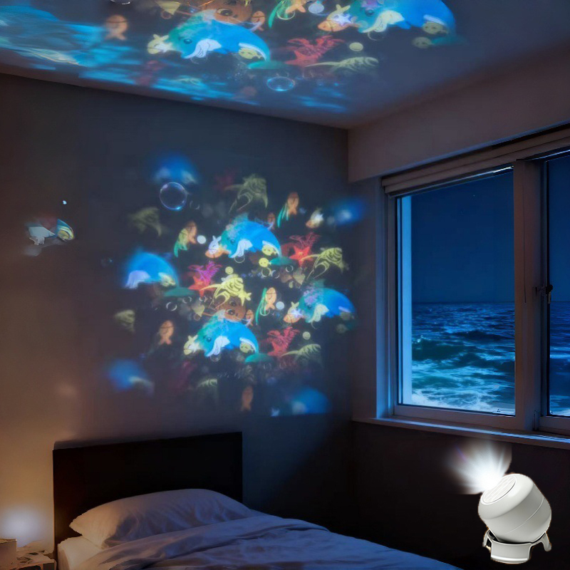 Outdoor Lighting For Christmas - مصباح إضاءة ديناميكي دوار بنمط الكريسماس