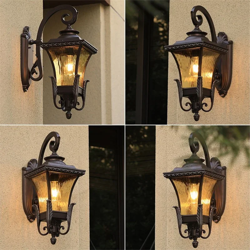 Outdoor Lighting Linear - مصباح جداري خارجي على الطراز الأوروبي