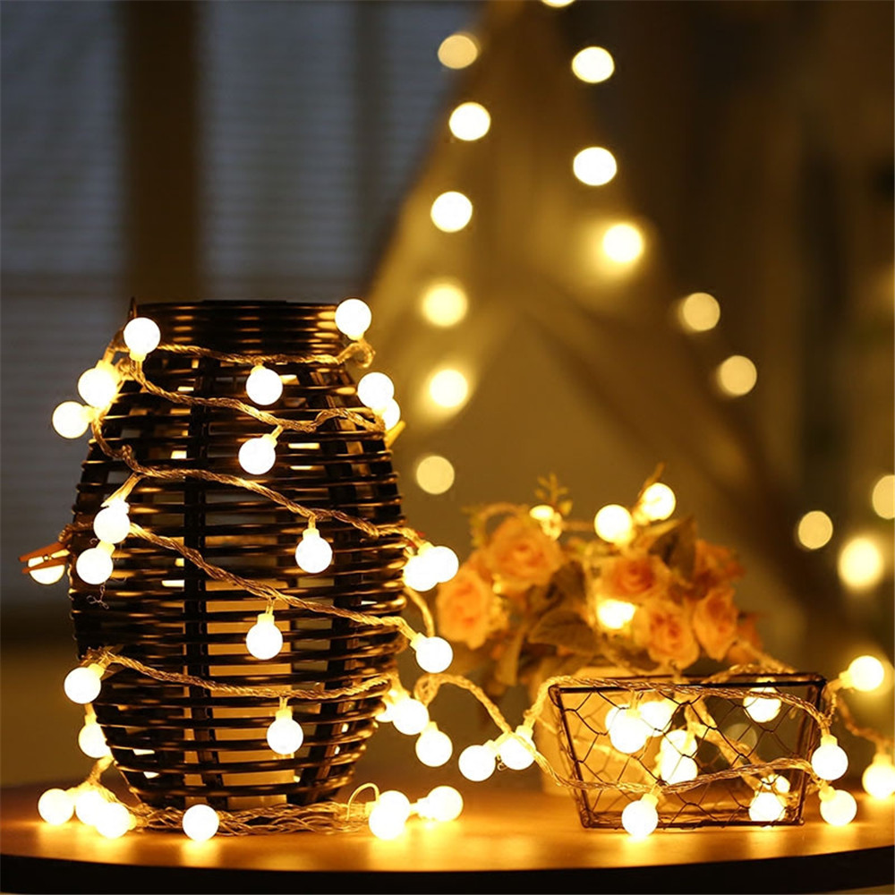 أضواء خيطية تعمل بالطاقة الشمس - مراجعة Outdoor Lighting For Christmas وسعره