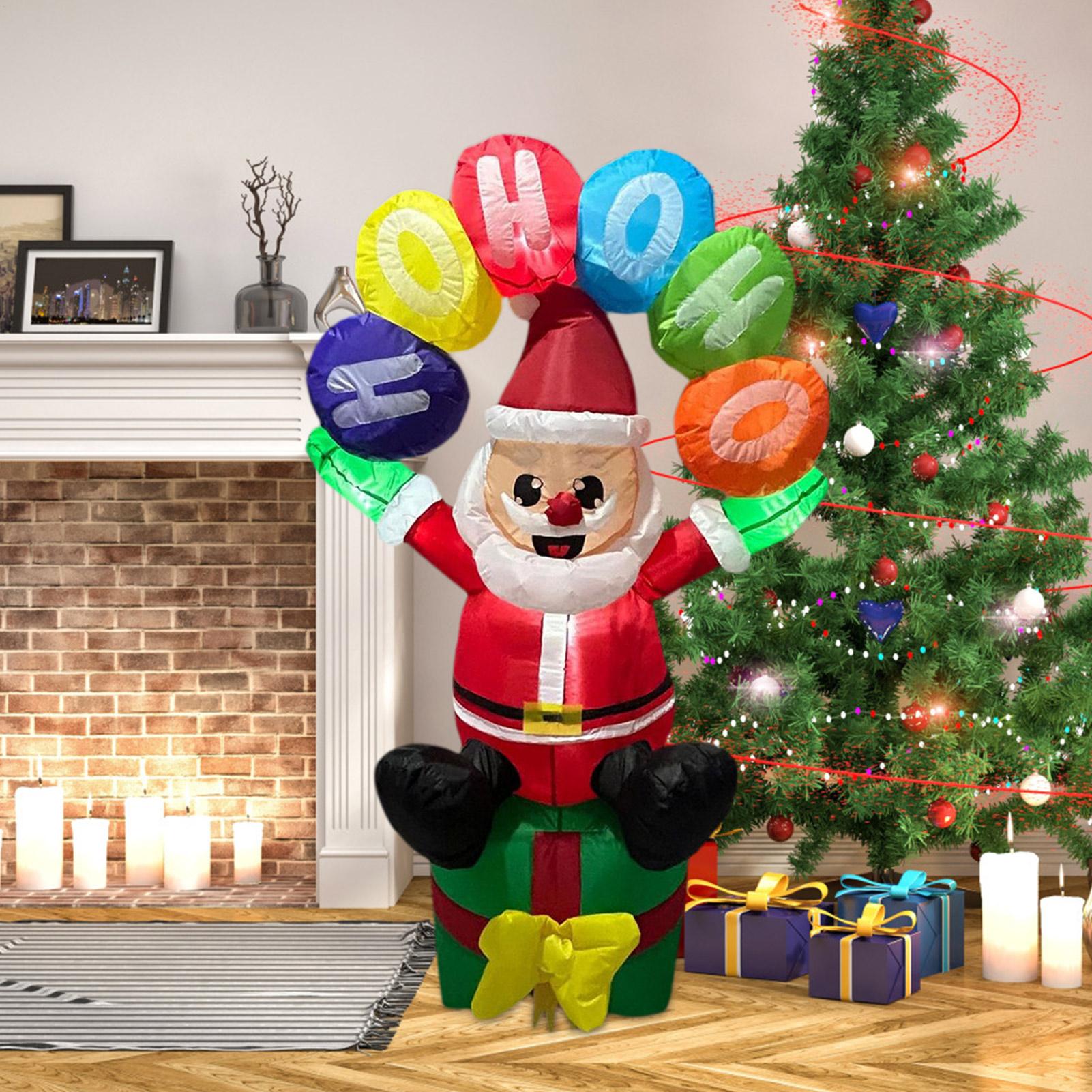 تفجير ديكور سانتا القابل للنفخ - مراجعة Outdoor Lighting For Christmas وسعره