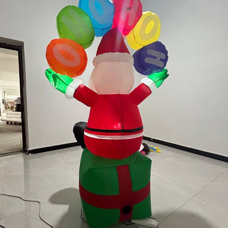 تفجير ديكور سانتا القابل للنفخ - مراجعة Outdoor Lighting For Christmas وسعره