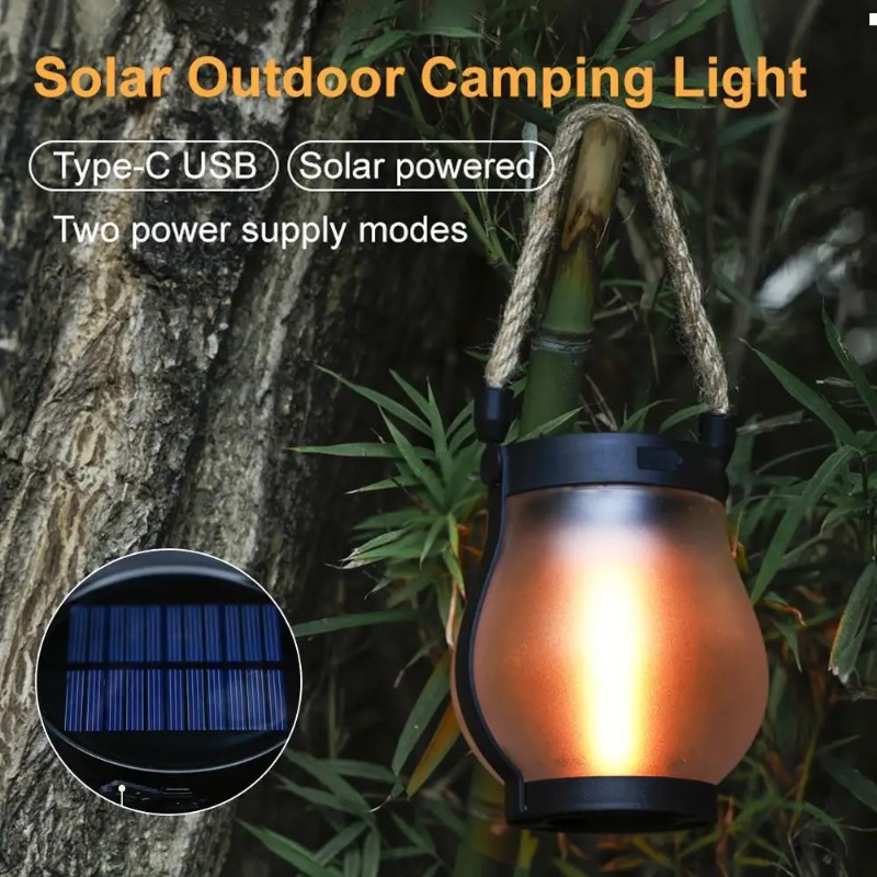 مصباح شمسي بتأثير اللهب قابل ل - مراجعة Solar Lantern Hanging وسعره