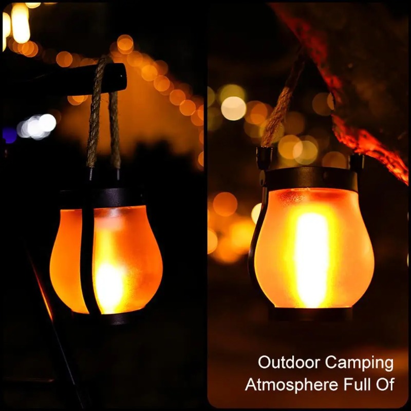مصباح شمسي بتأثير اللهب قابل ل - مراجعة Solar Lantern Hanging وسعره