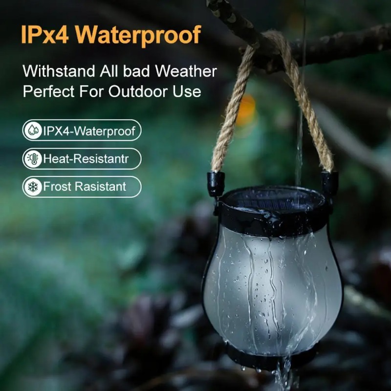 مصباح شمسي بتأثير اللهب قابل ل - مراجعة Solar Lantern Hanging وسعره