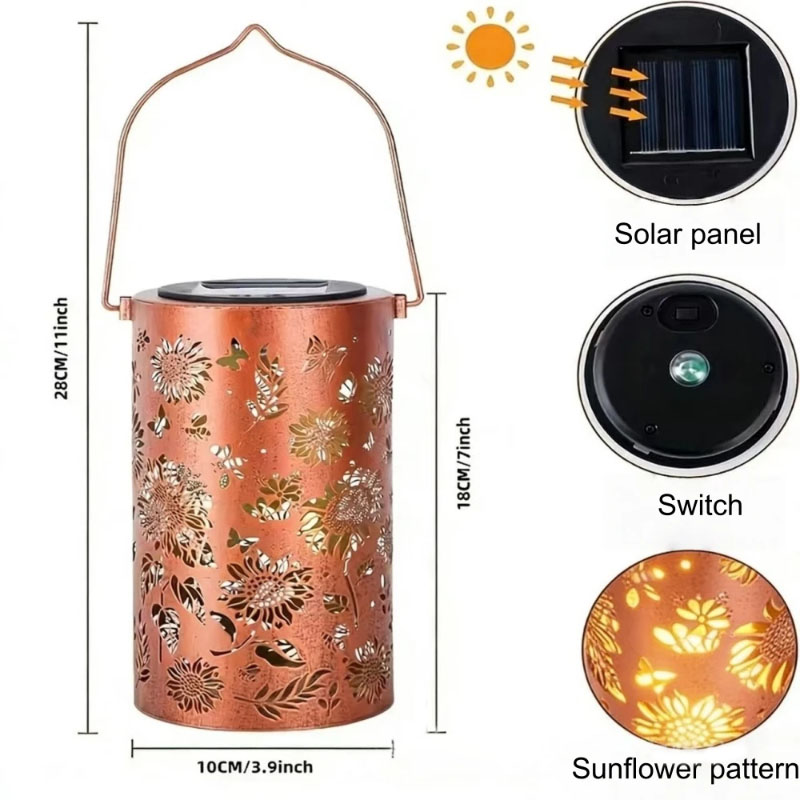 فانوس شمسي ملون بتصميم عباد ال - مراجعة Solar Lantern Hanging وسعره
