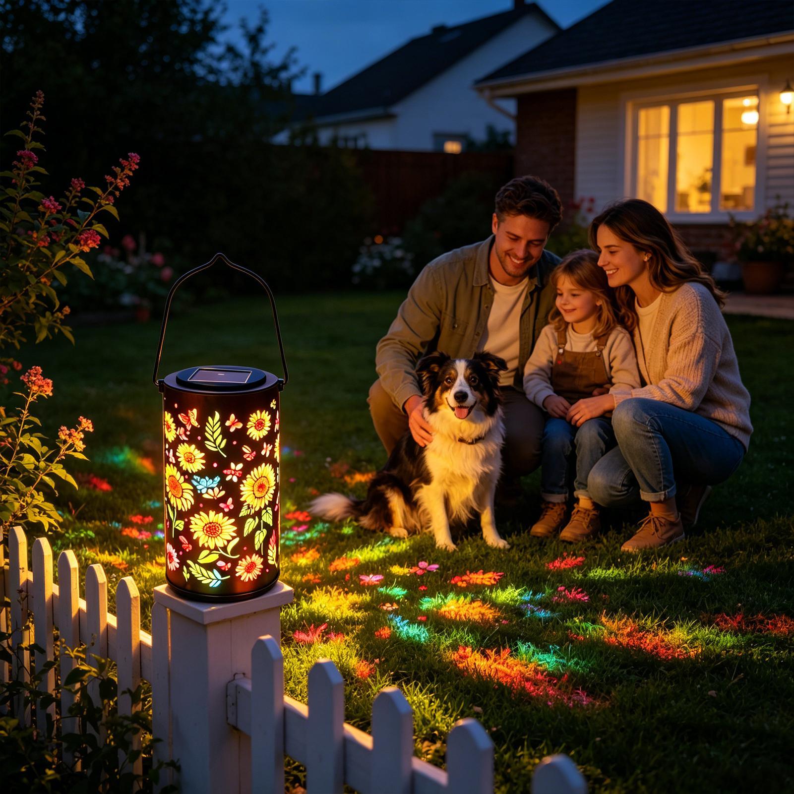 فانوس شمسي على شكل زهرة عباد ا - مراجعة Outdoor Lighting Pathway وسعره