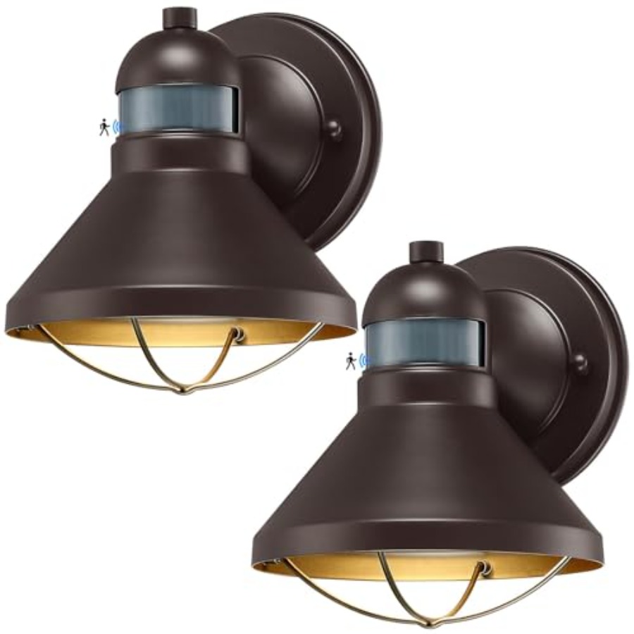 مجموعة من 2 مصباح جداري خارجي  - مراجعة Outdoor Lighting Motion Sensor وسعره