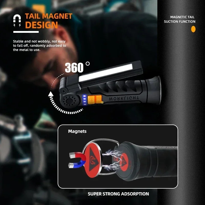 المحمولة COB مصباح ليد جيب USB - مراجعة Outdoor Lighting B&Q وسعره