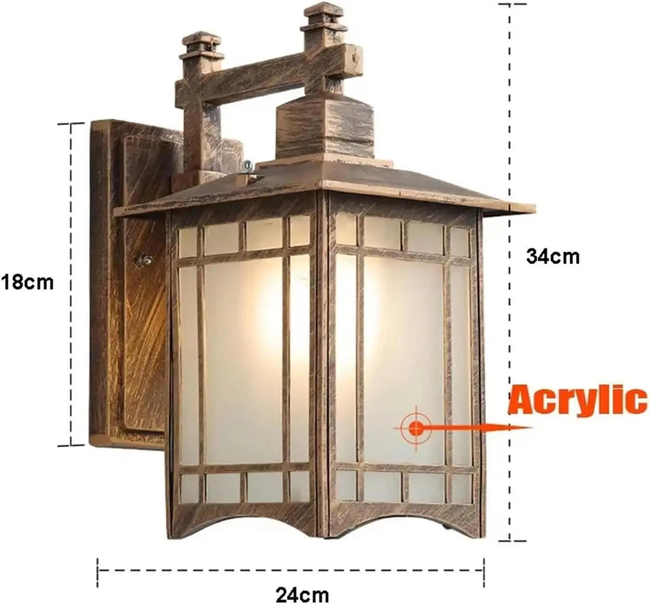 مصباح جداري مقاوم للماء بتصميم - مراجعة Outdoor Lighting Bronze وسعره