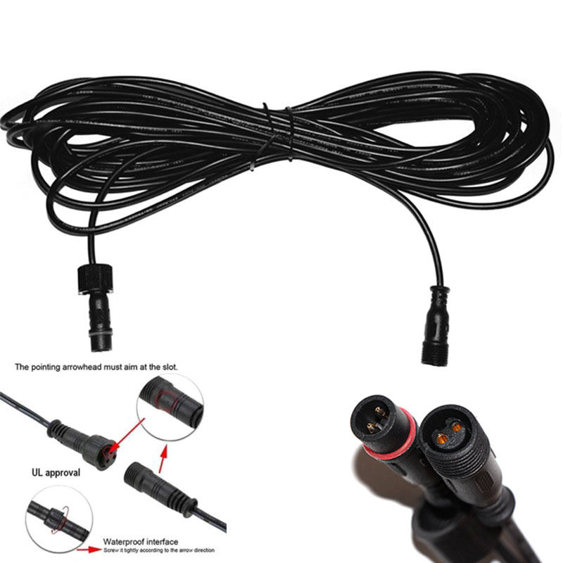 كابل تمديد مصباح شمسي ليد مزدو - مراجعة Outdoor Lighting Extension Cord وسعره