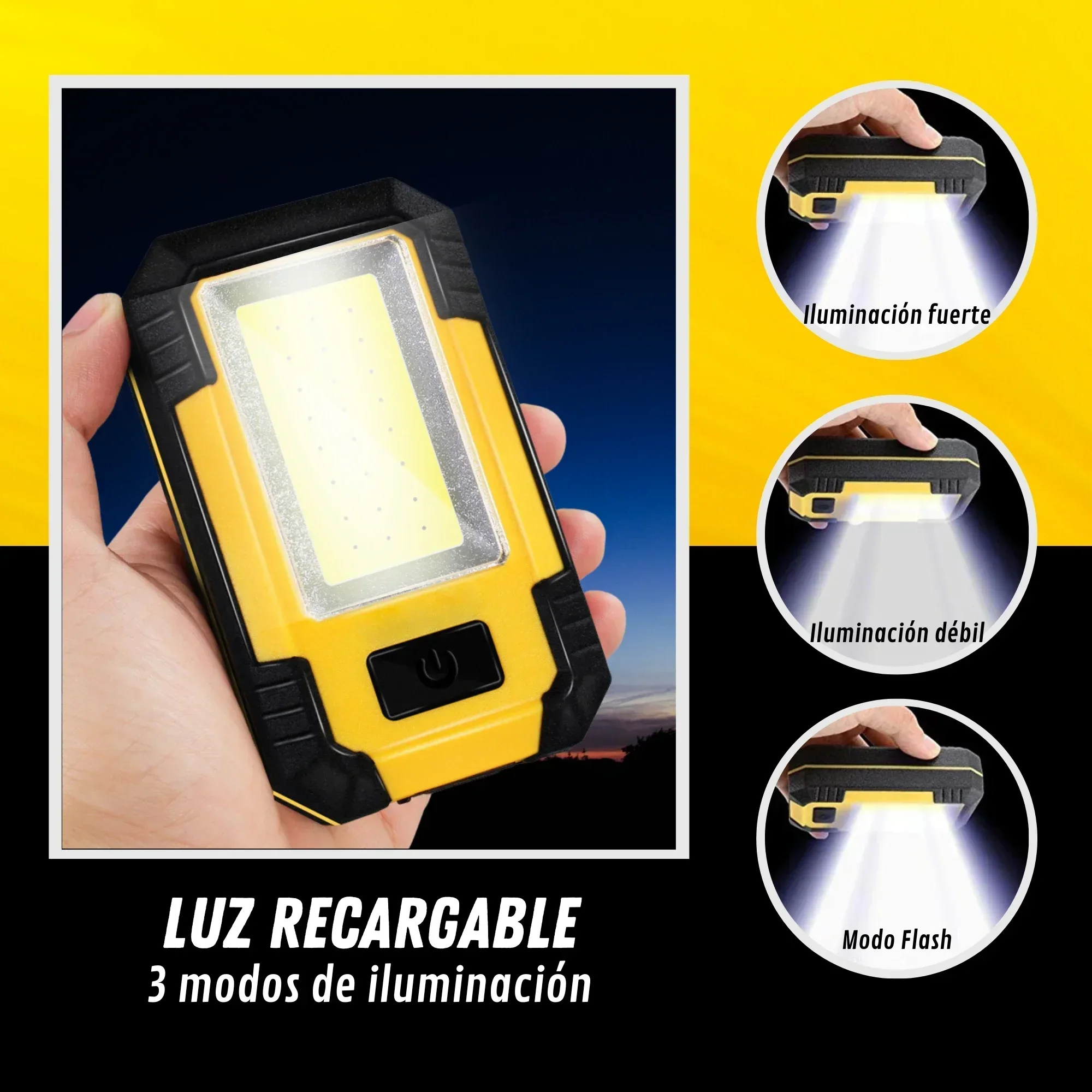 مصباح عمل قابل لإعادة الشحن بس - مراجعة Outdoor Lighting B&Q وسعره