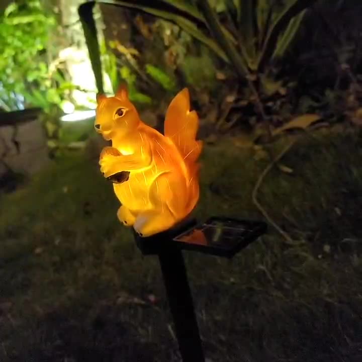 LED الشمسية الراتنج السنجاب ال - مراجعة Outdoor Lighting Ground Fixtures وسعره