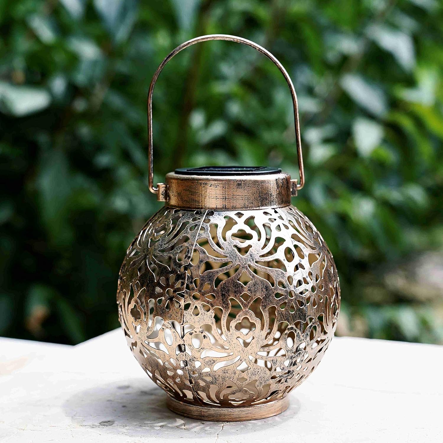 1-6 قطع من الفوانيس الشمسية ال - مراجعة Bollard Light Garden وسعره