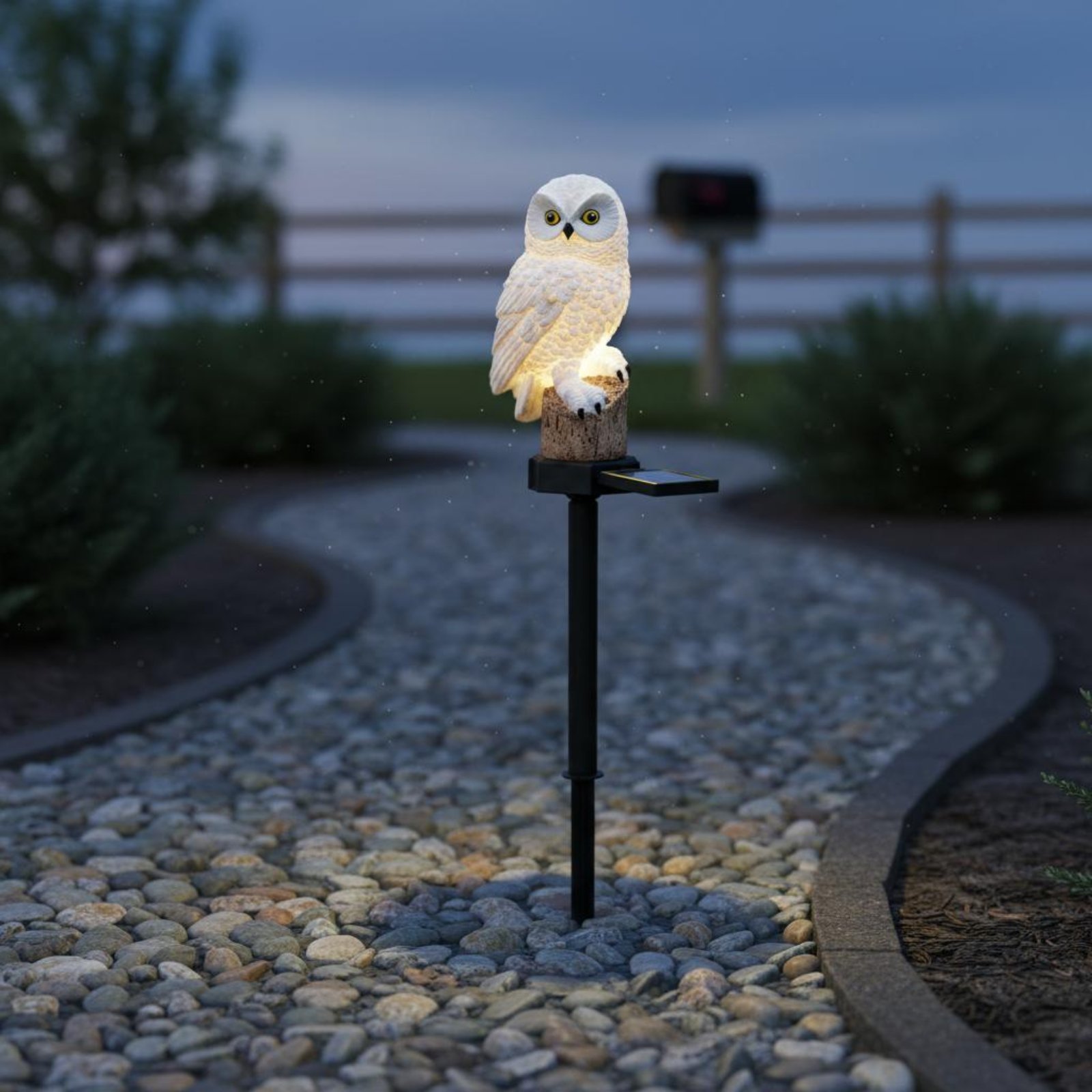 مصباح بومة شمسي للحديقة مقاوم  - مراجعة Outdoor Lighting Pathway وسعره