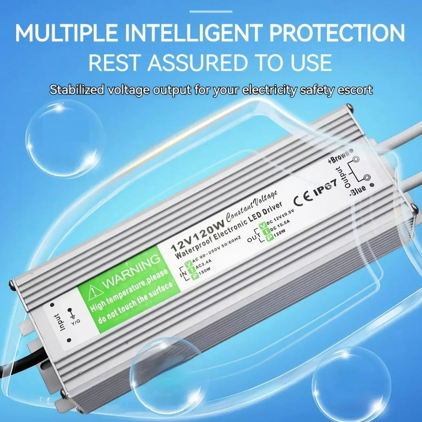 محول طاقة LED مقاوم للماء IP67 - مراجعة Outdoor Lighting Transformer Box وسعره