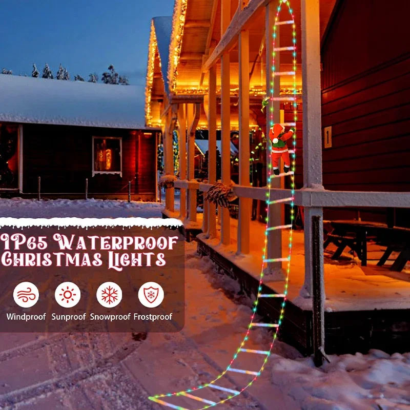أضواء عيد الميلاد LED، سلسلة إ - مراجعة Outdoor Lighting For Christmas وسعره