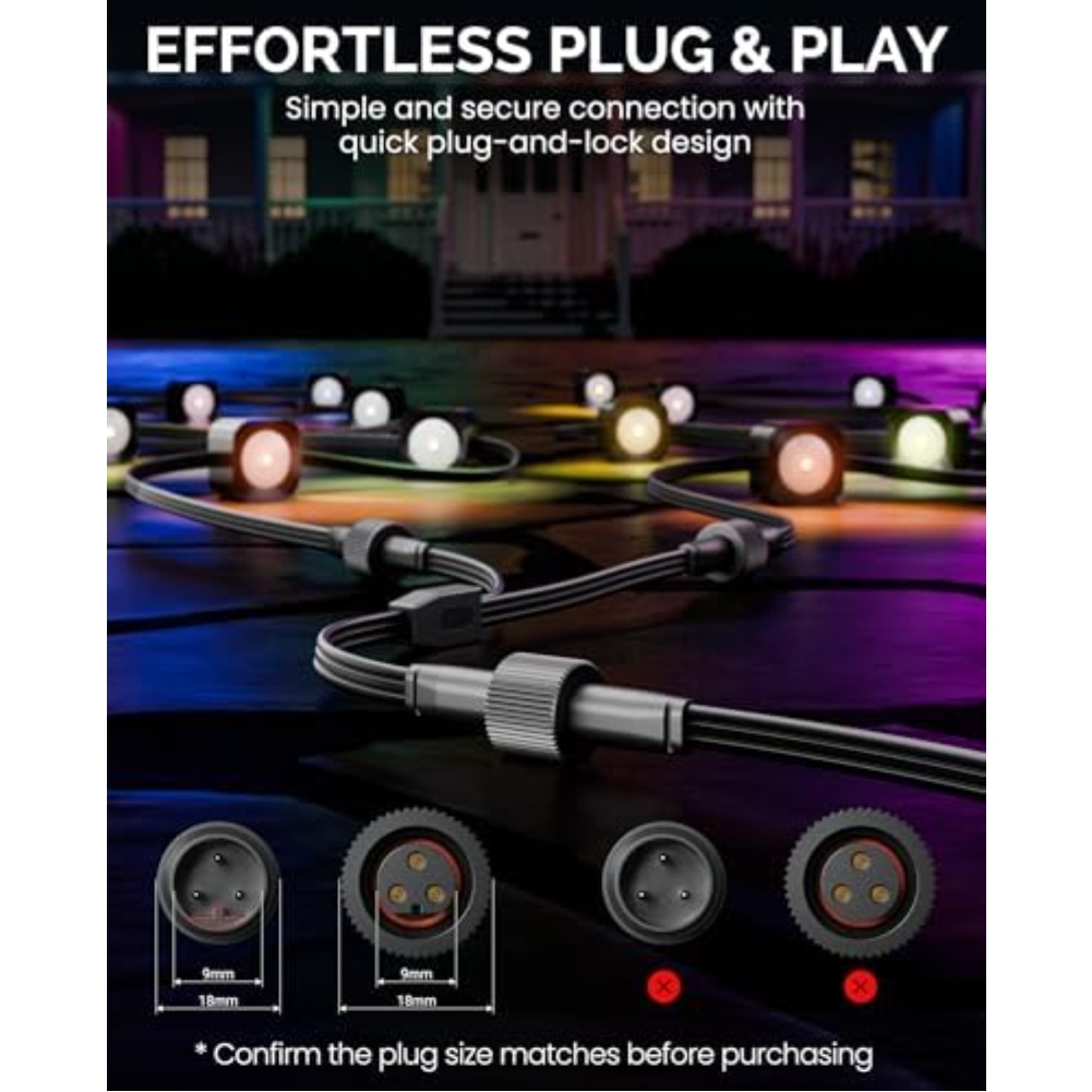 سلك مقسم الطاقة المقاوم للماء  - مراجعة Outdoor Lighting Extension Cord وسعره