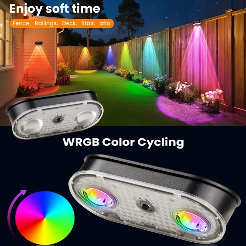 مصباح سياج شمسي RGB بدرجة حماي - مراجعة Outdoor Lighting Linear وسعره