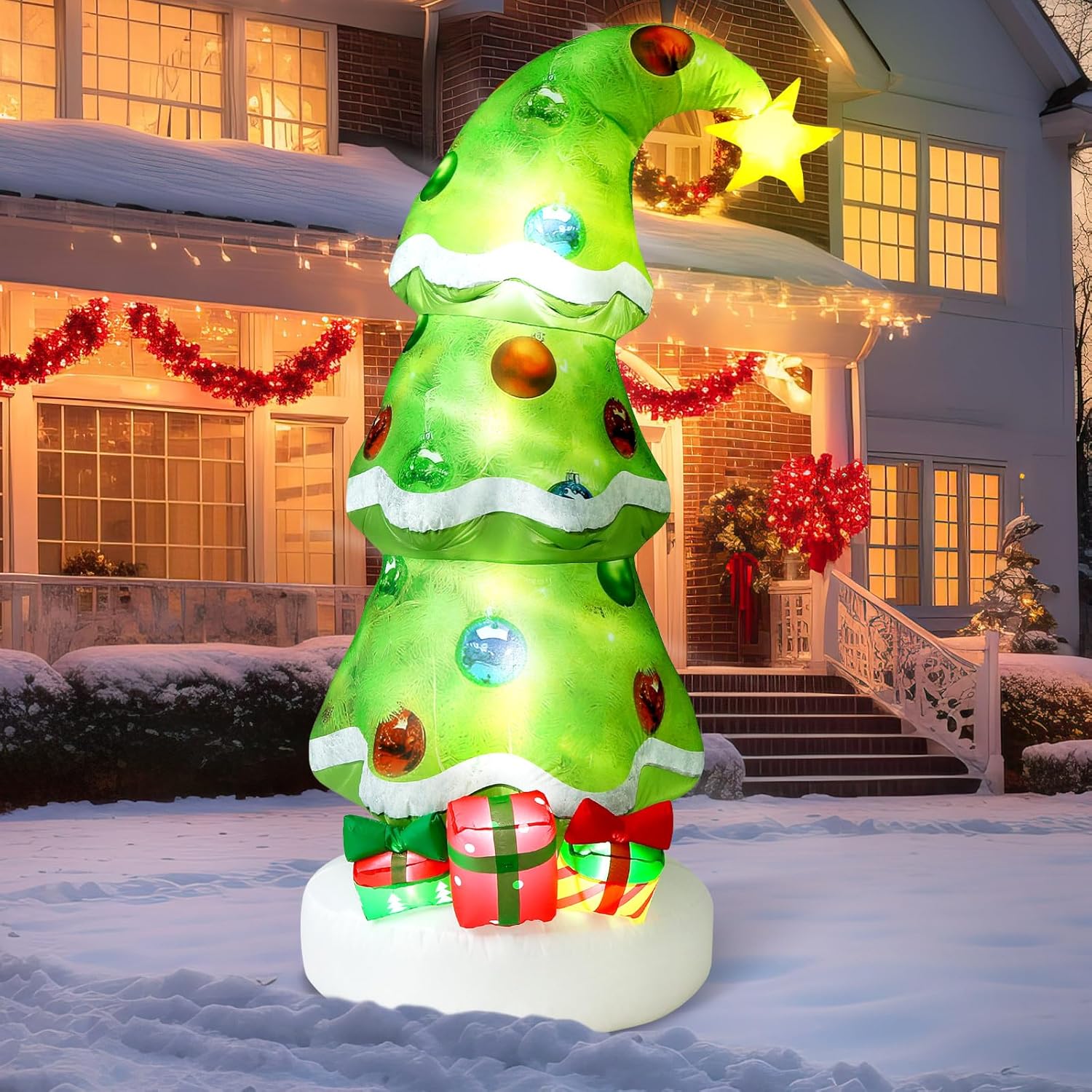 شجرة عيد الميلاد القابلة للنفخ - مراجعة Outdoor Lighting For Christmas وسعره