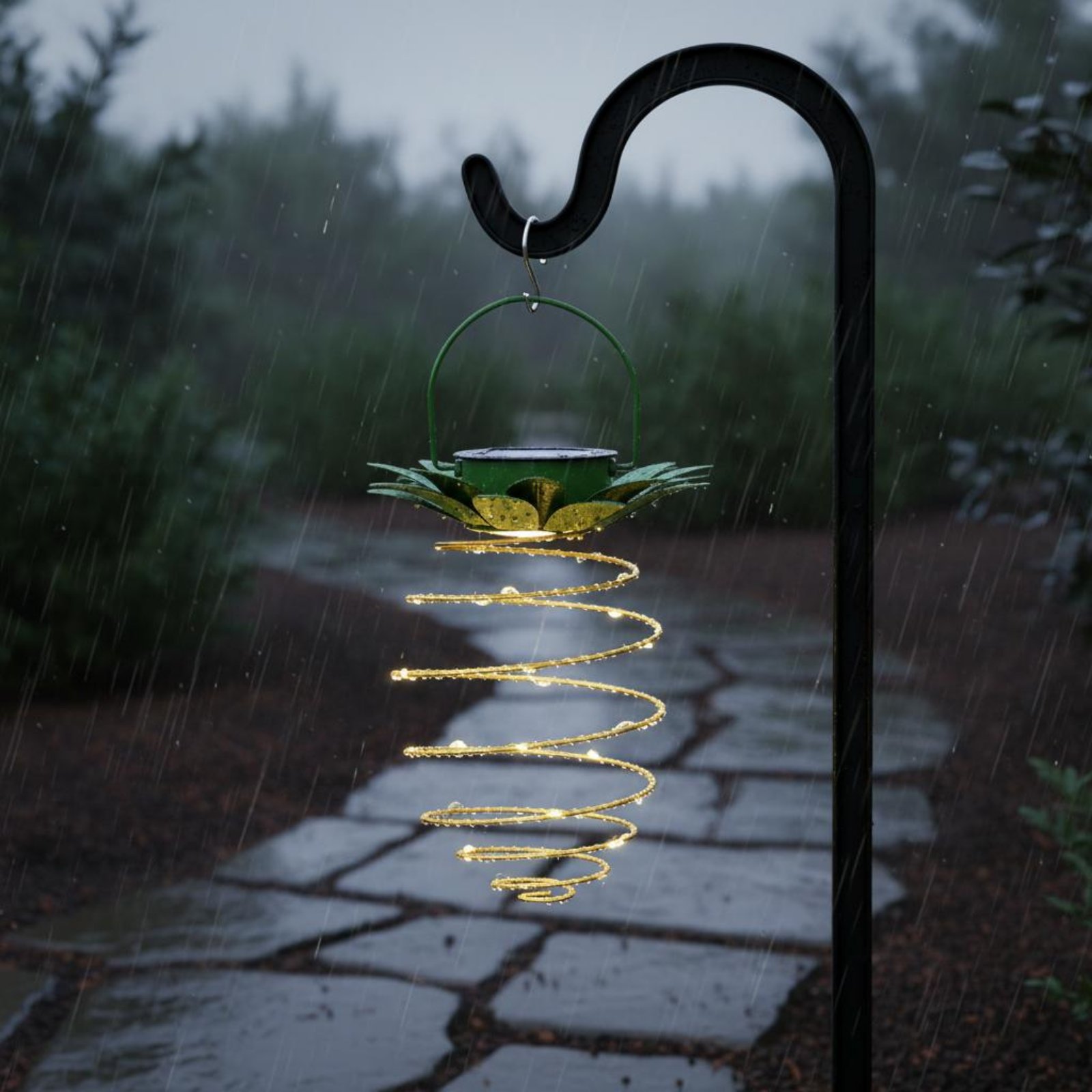 قطعتان من مصابيح الأناناس الشم - مراجعة Solar Lantern Hanging وسعره