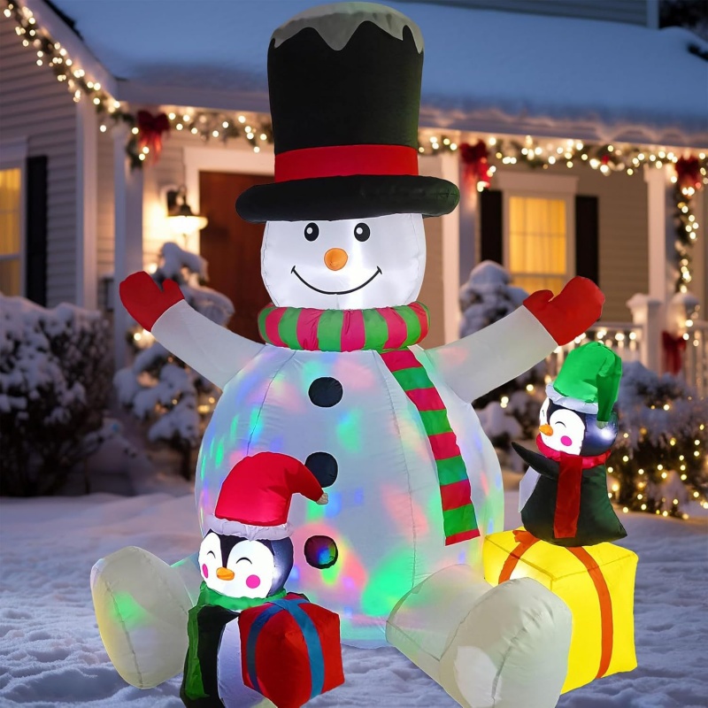 عيد الميلاد نفخ ثلج البطريق مك - مراجعة Outdoor Lighting For Christmas وسعره