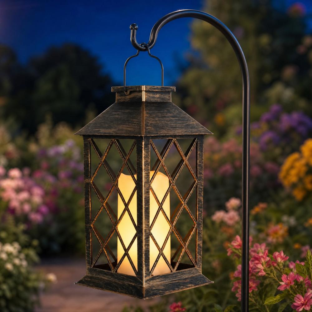 فانوس شمسي بتصميم عتيق، فانوس  - مراجعة Solar Lantern Hanging وسعره