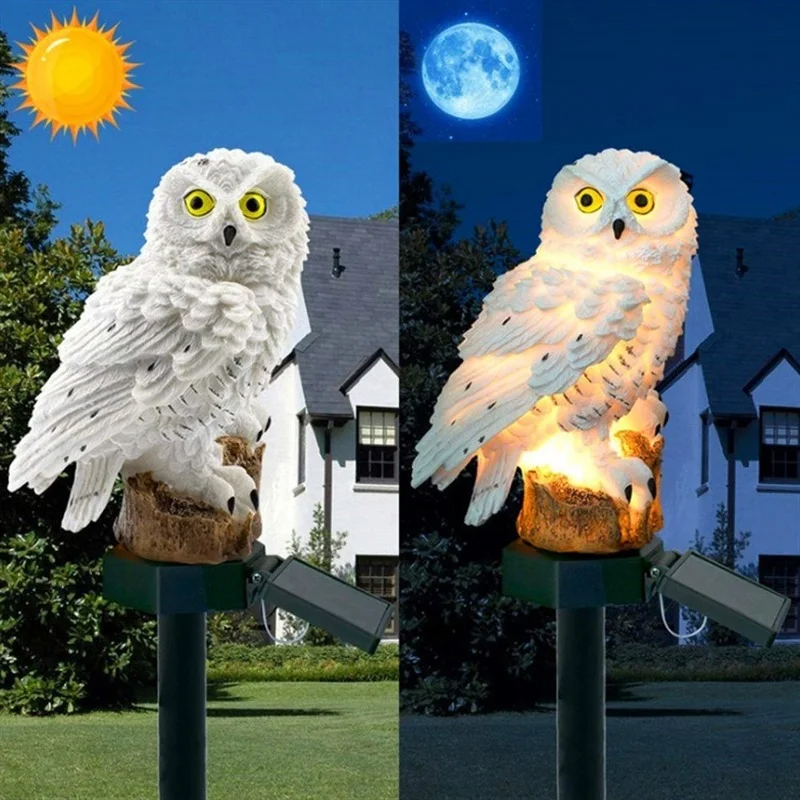 تمثال بومة يعمل بالطاقة الشمسي - مراجعة Outdoor Lighting B&Q وسعره