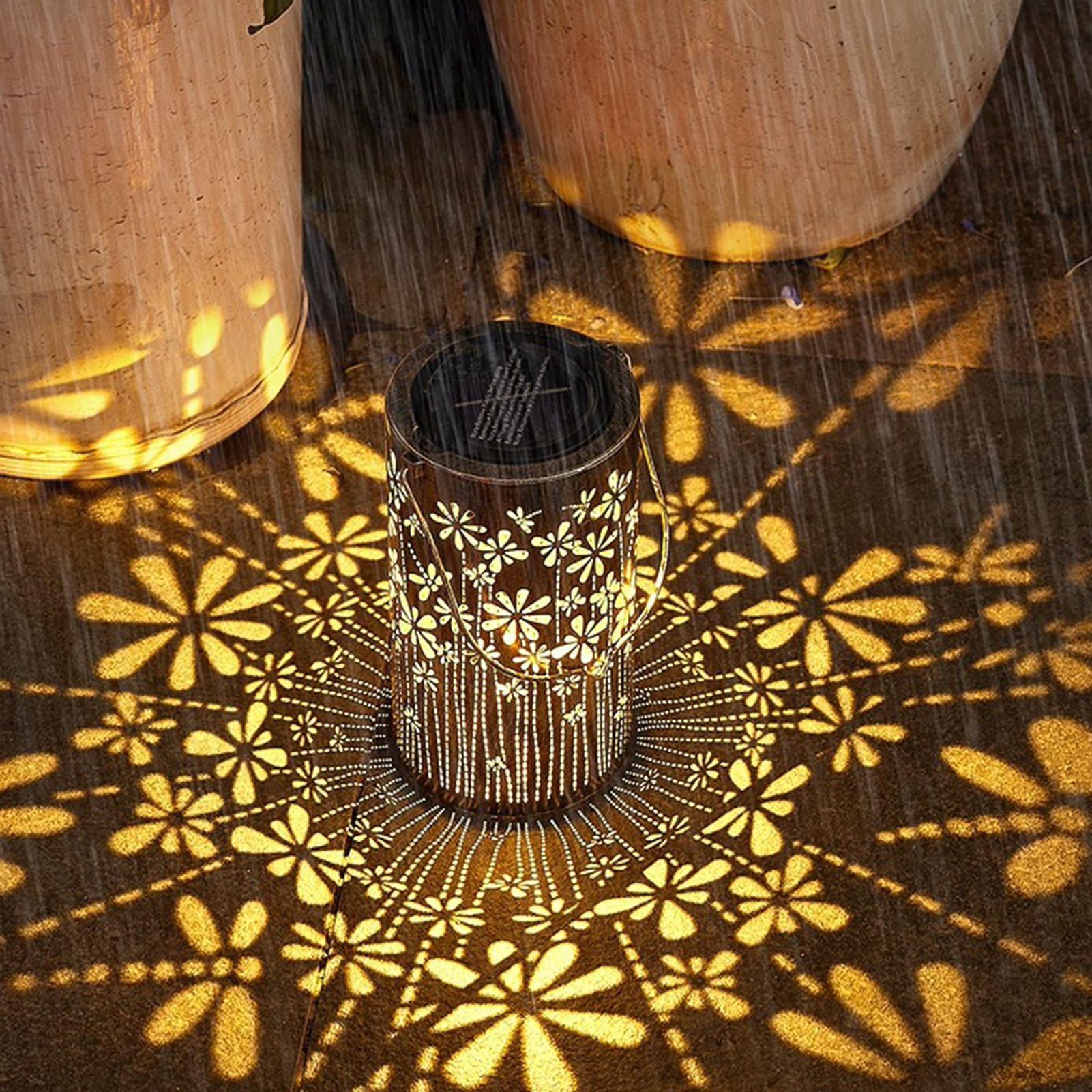 فوانيس شمسية ملونة على شكل زهو - مراجعة Outdoor Lighting Pathway وسعره