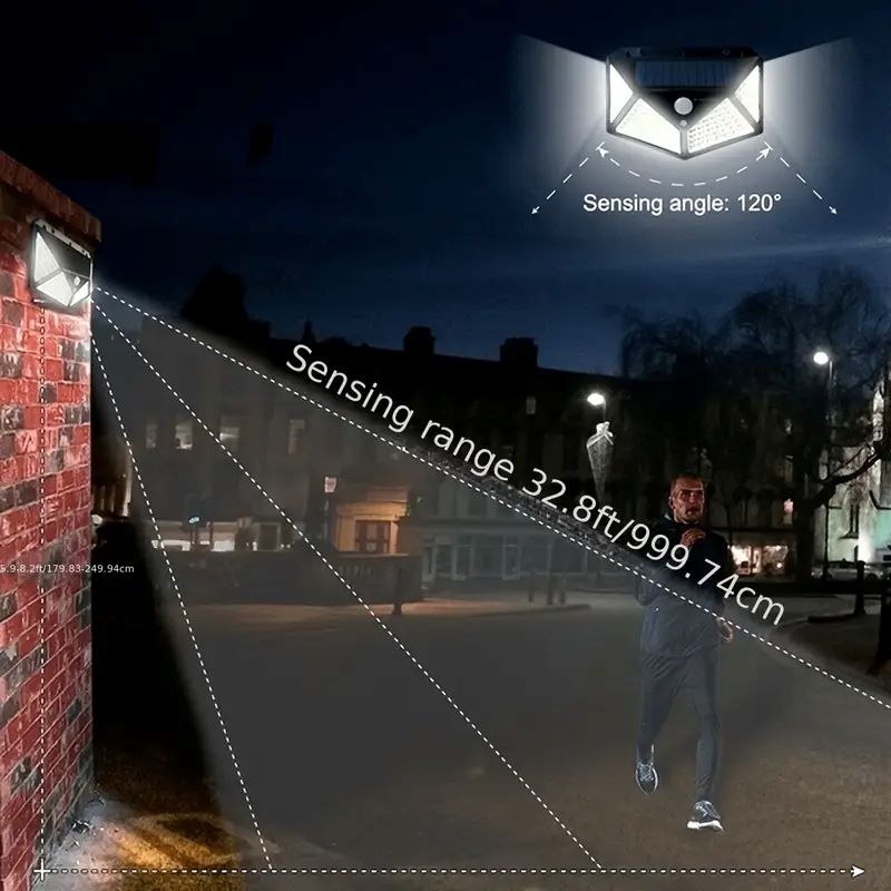 مصباح حديقة شمسي خارجي بـ 100  - مراجعة Outdoor Lighting Motion Sensor وسعره