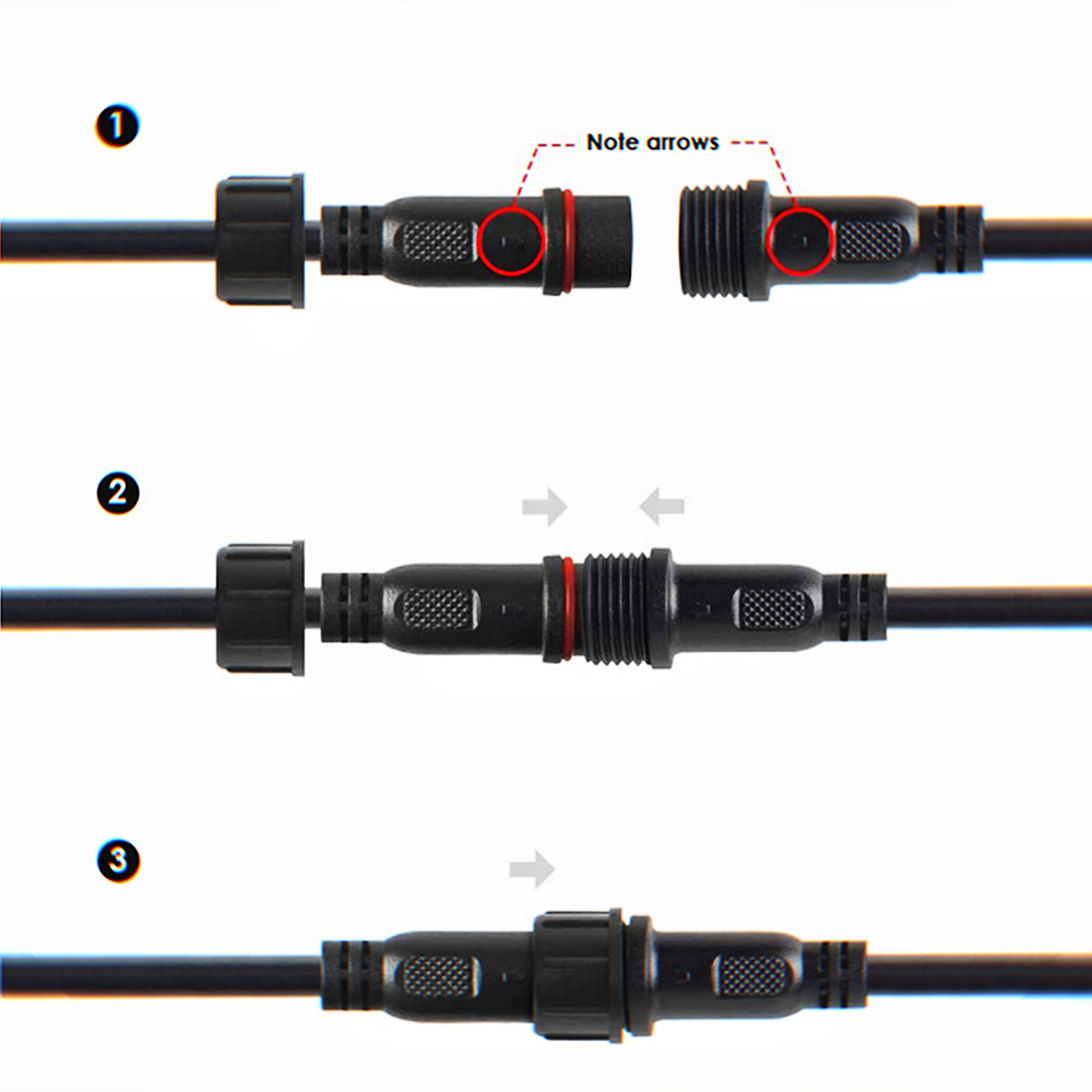 2pin تيار مستمر LED كابل 1 متر - مراجعة Outdoor Lighting Extension Cord وسعره
