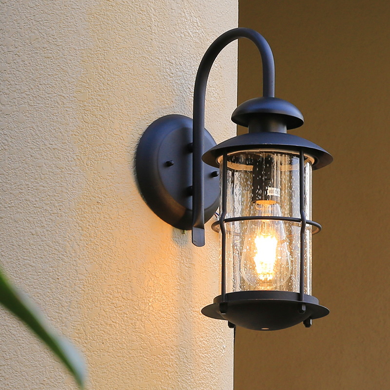 مصباح جداري عتيق بلمبة E27، إض - مراجعة Outdoor Lighting Bronze وسعره