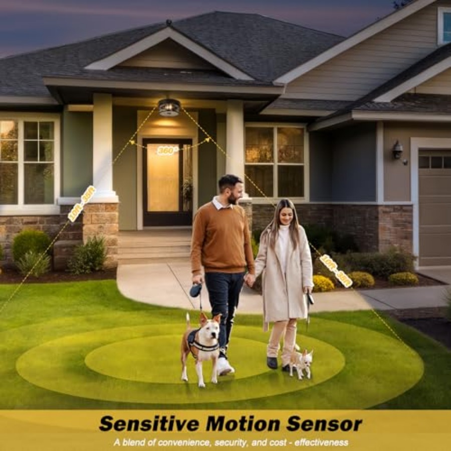 مصباح سقف خارجي بمستشعر حركة،  - مراجعة Outdoor Lighting Motion Sensor وسعره