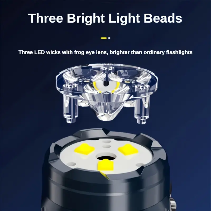 مصباح يدوي صغير 3LED مع مشبك ق - مراجعة Outdoor Lighting B&Q وسعره