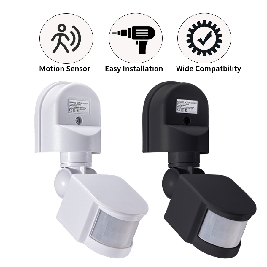 PIR محس حركة 220 فولت 110 فولت - مراجعة Outdoor Lighting Motion Sensor وسعره