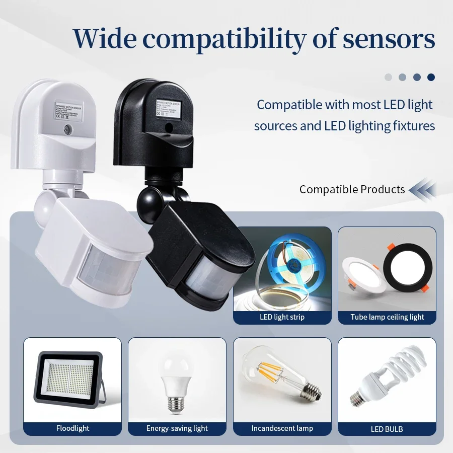 PIR محس حركة 220 فولت 110 فولت - مراجعة Outdoor Lighting Motion Sensor وسعره