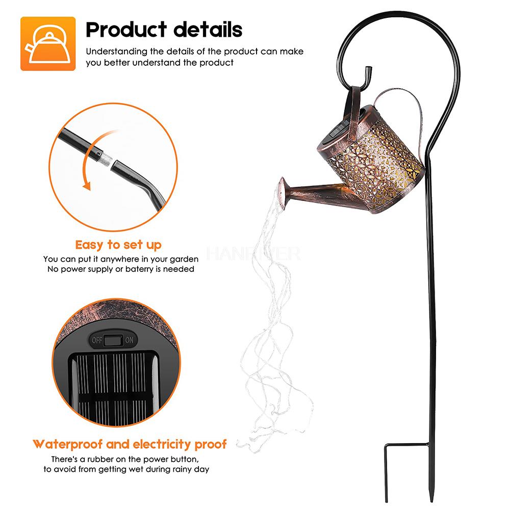 مسقاة بالطاقة الشمسية ضوء معلق - مراجعة Outdoor Lighting Bronze وسعره