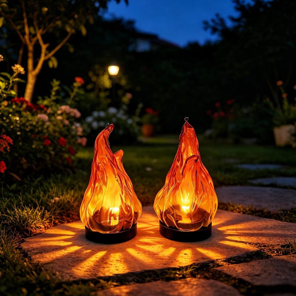 مصباح شمسي معلق بتأثير اللهب،  - مراجعة Solar Lantern Hanging وسعره