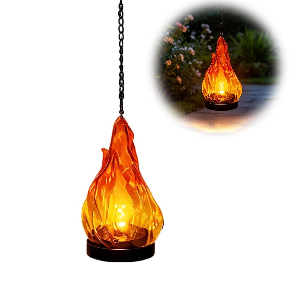 مصباح شمسي معلق بتأثير اللهب،  - مراجعة Solar Lantern Hanging وسعره