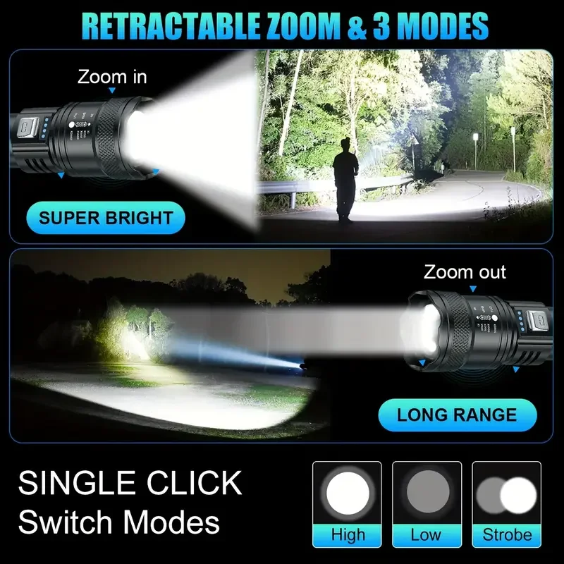 التكتيكية مصباح ليد جيب 2000LM - مراجعة Outdoor Lighting B&Q وسعره