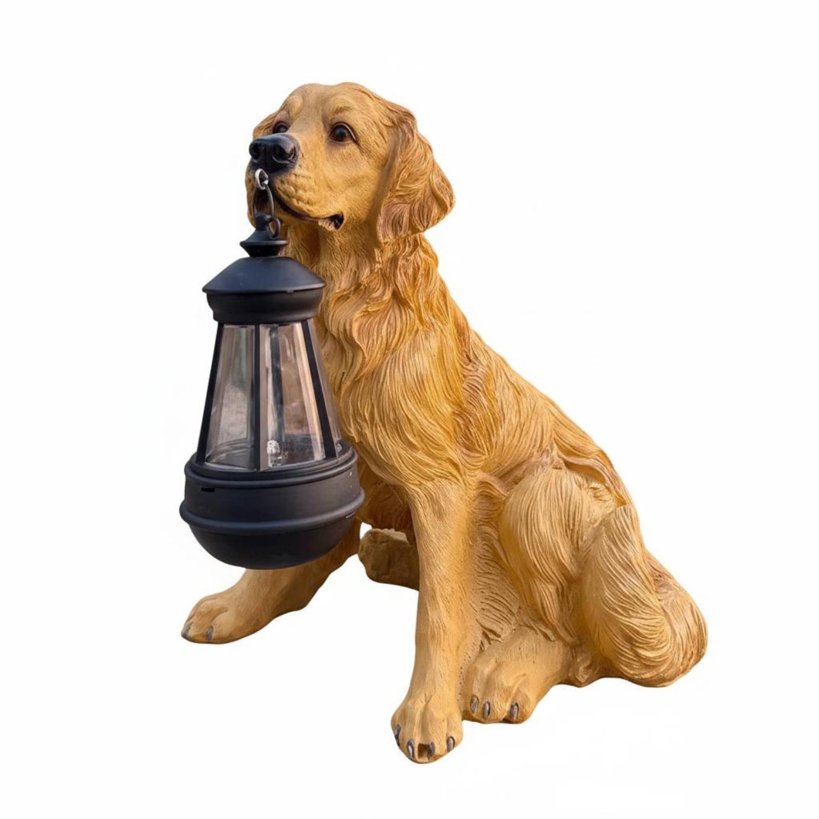 تمثال كلب من الراتنج للحدائق و - مراجعة Solar Lantern Hanging وسعره