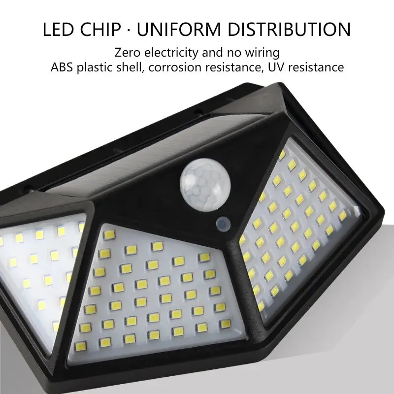 مصباح جداري شمسي بـ 100 مصباح  - مراجعة Outdoor Lighting Motion Sensor وسعره
