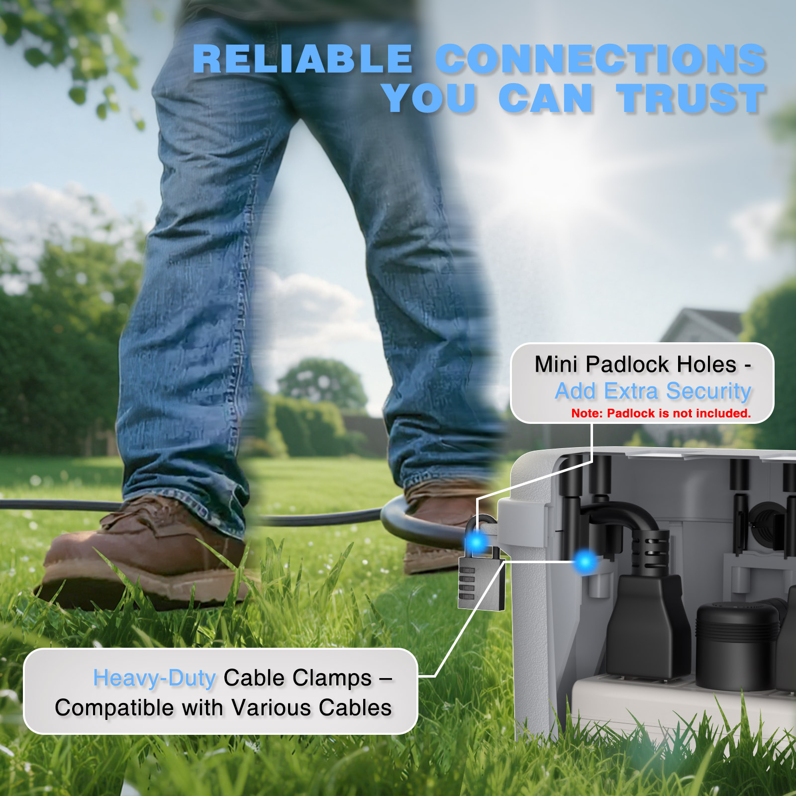 غطاء سلك تمديد مقاوم للماء IP5 - مراجعة Outdoor Lighting Extension Cord وسعره